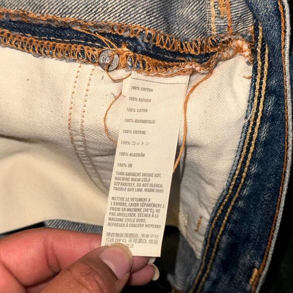 Hollister Cutoff Micro Mini Shorts Women’s 28W Blue Denim 5-Pockets Medium Wash - Picture 5 of 8